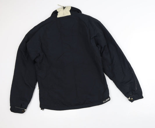 SOS Mens Black   Quilted Coat Size S