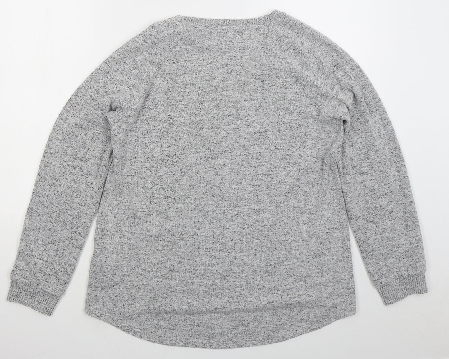 Primark Womens Grey  Viscose Pullover Sweatshirt Size 10  Pullover