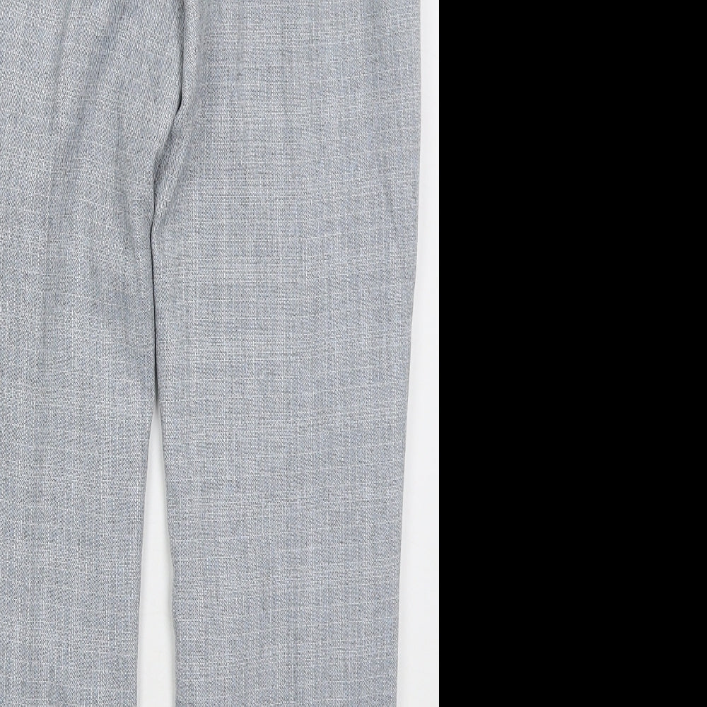 Cotswold Womens Blue Check Polyester Trousers  Size 12 L29 in Regular Button