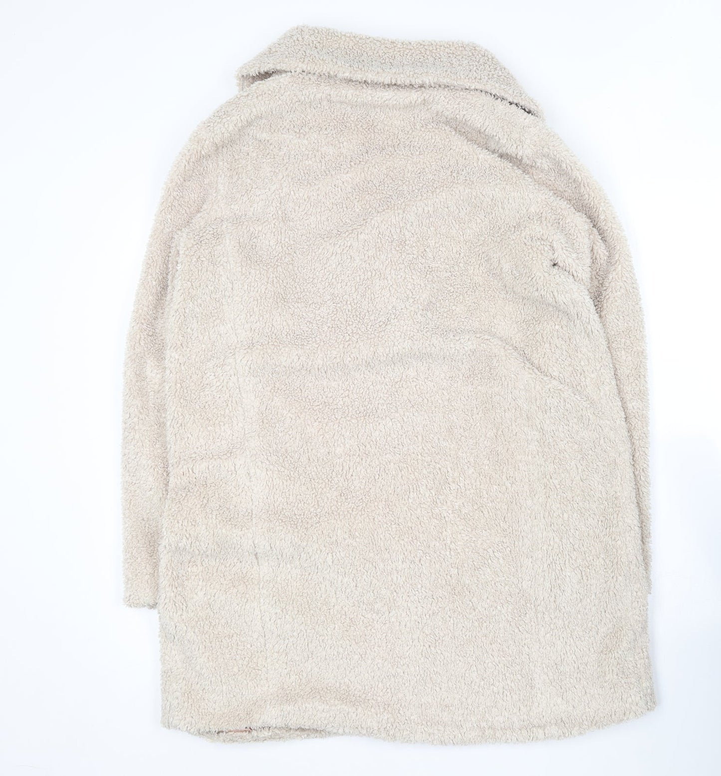 Oasis Womens Beige   Overcoat Coat Size M