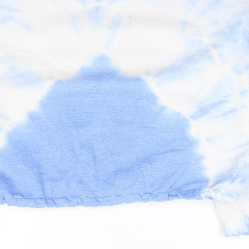 New Look  Girls Blue Geometric Polyester Pullover Sweatshirt Size 14-15 Years  Pullover - Heart