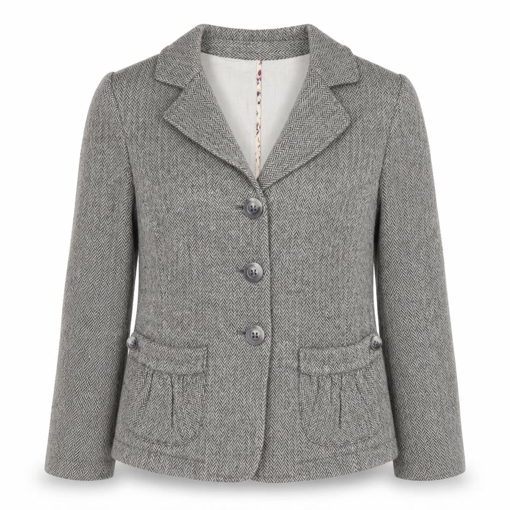 Oasis Womens Black   Jacket  Size 8  Button