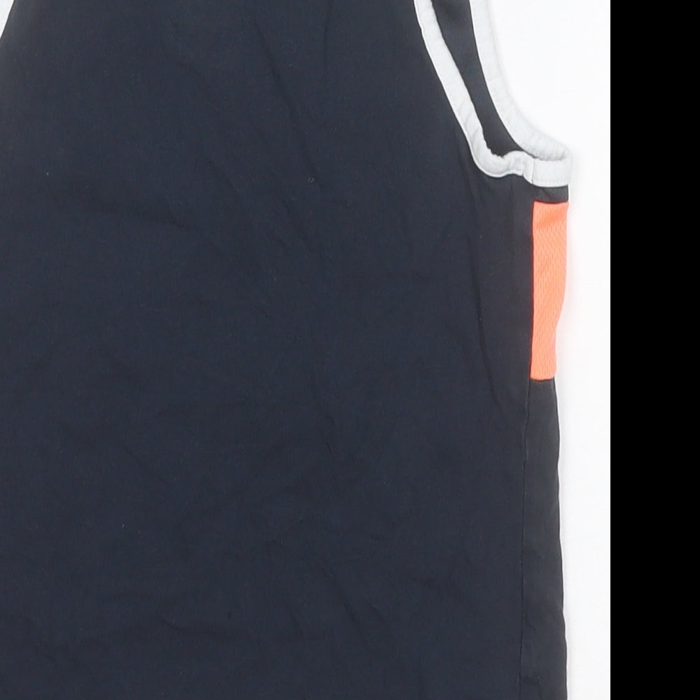 F&F Boys Blue  Polyester Basic Tank Size 5 Years Round Neck