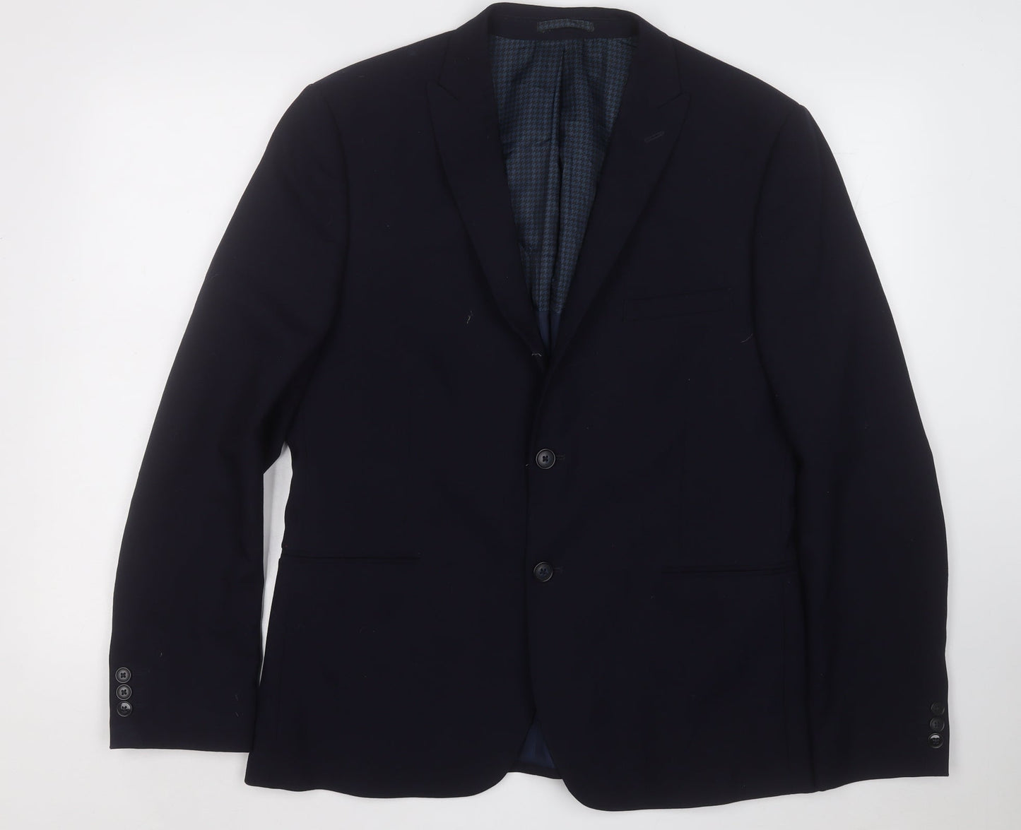 Marks and Spencer Mens Blue Wool Jacket Suit Jacket Size 42