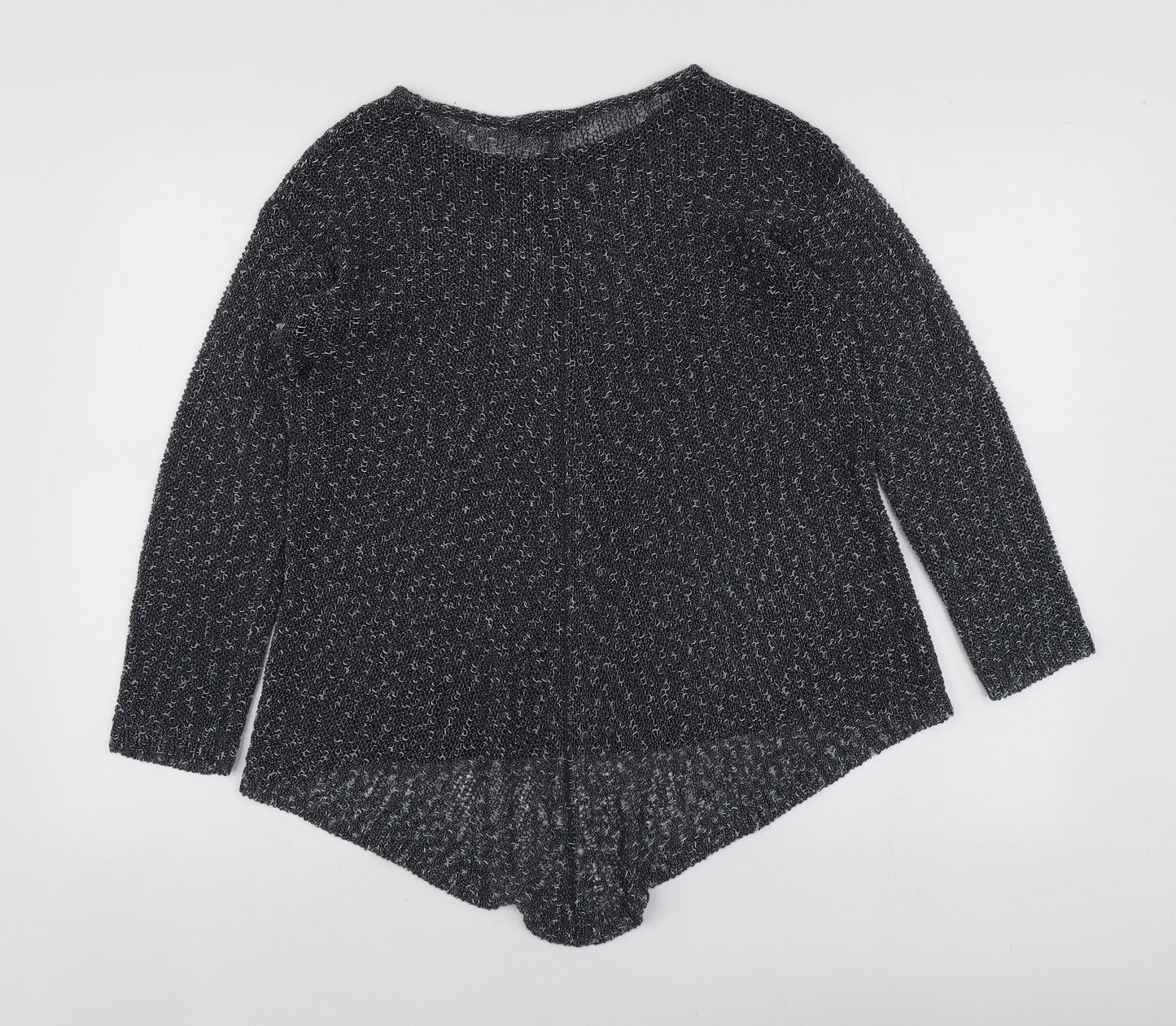 Marks and Spencer Womens Blue Round Neck Acrylic Pullover Jumper Size 12