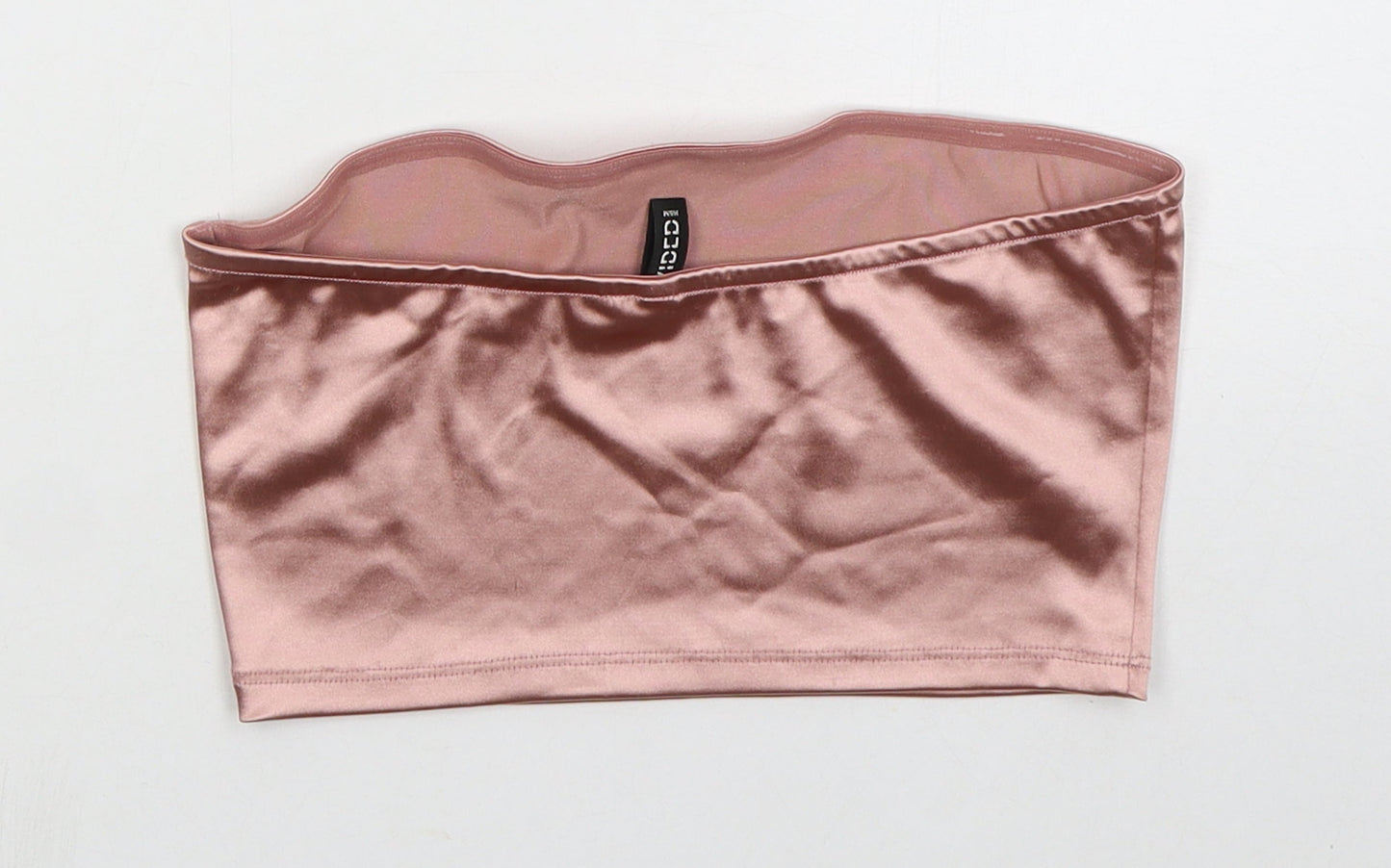 H&M Womens Pink  Polyester Cropped Tank Size S Round Neck