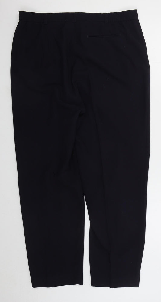 GARDEUR Womens Blue  Polyester Trousers  Size 34 in L29 in Regular Button