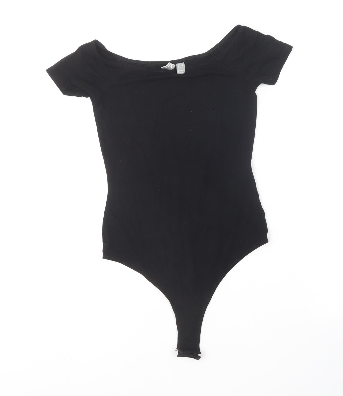 ASOS Womens Black  Viscose Bodysuit One-Piece Size 8