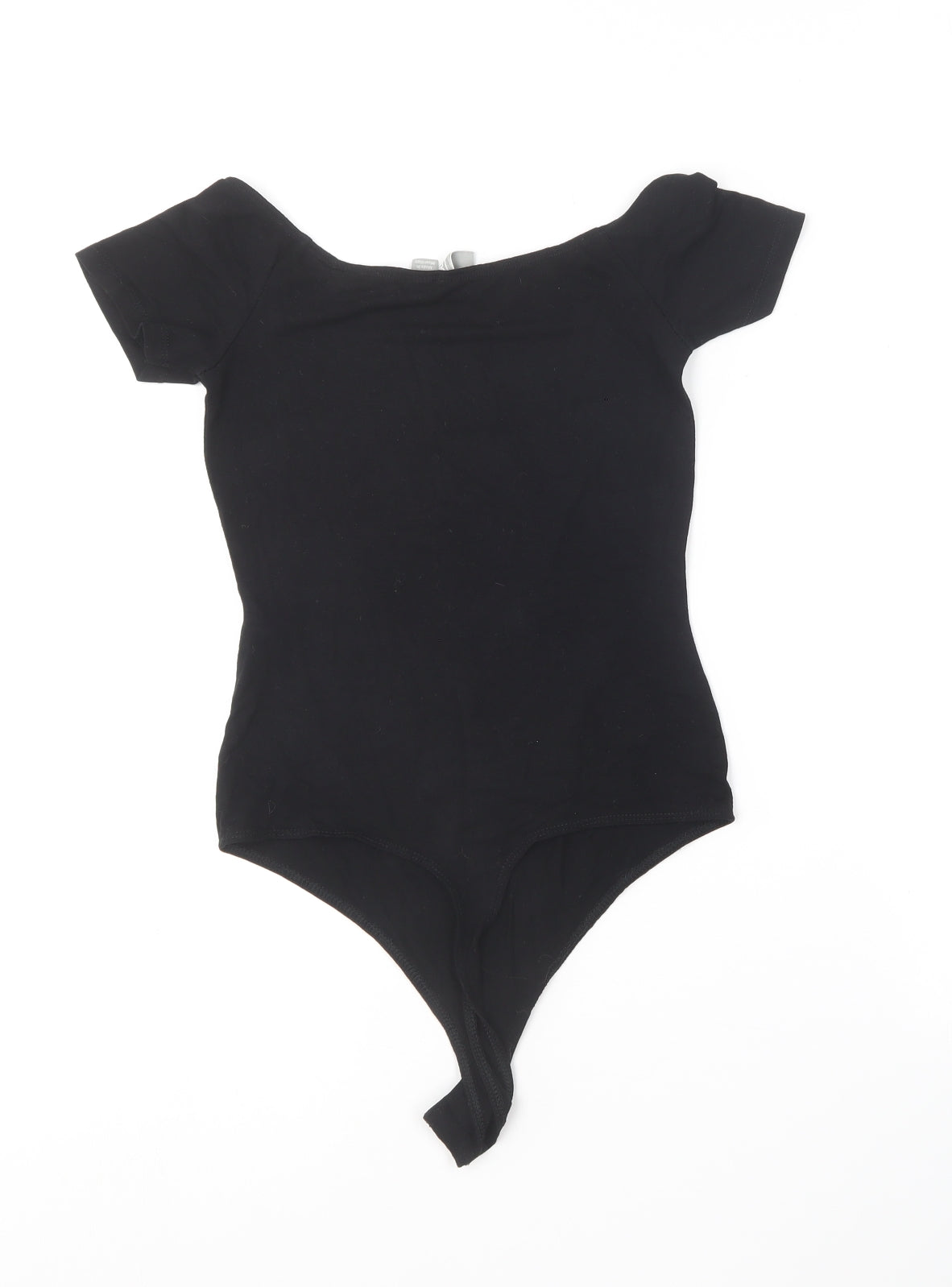 ASOS Womens Black  Viscose Bodysuit One-Piece Size 8