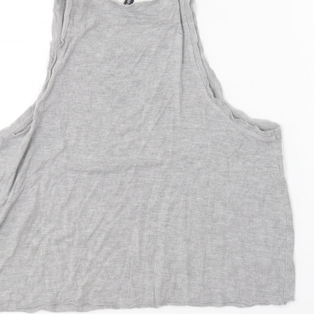 Cropp  Girls Grey  Cotton Basic T-Shirt Size XS V-Neck