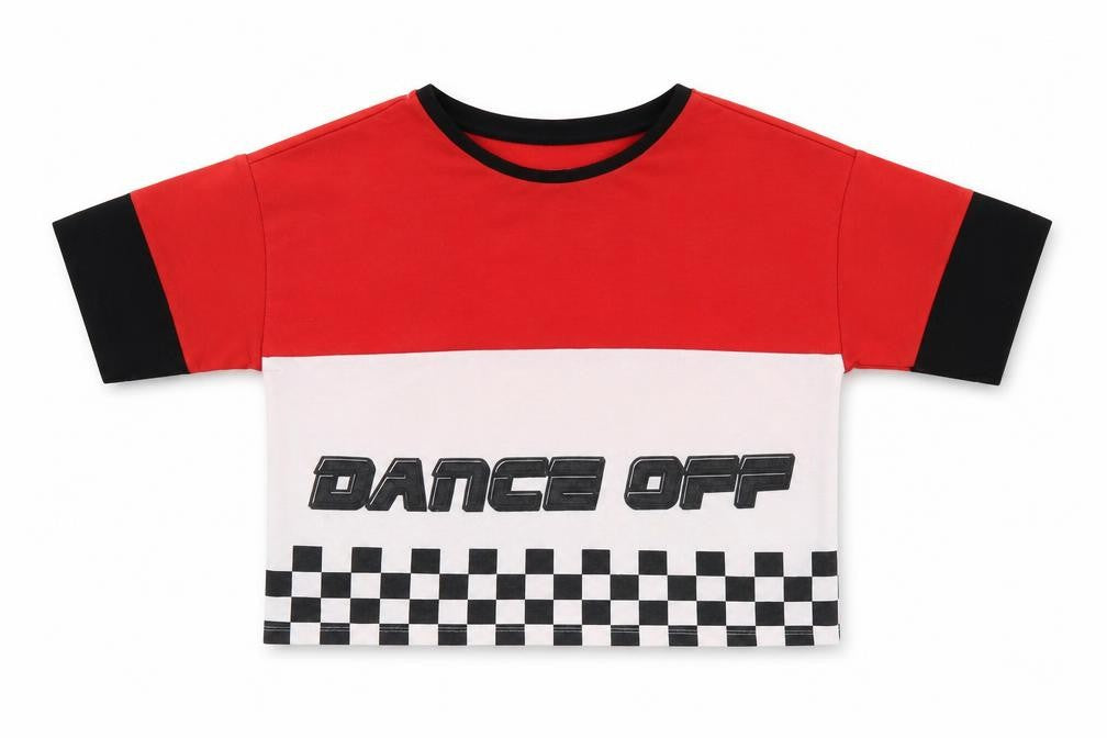 River Island Girls Multicoloured Geometric Polyester Jersey T-Shirt Size 11-12 Years Crew Neck Pullover
