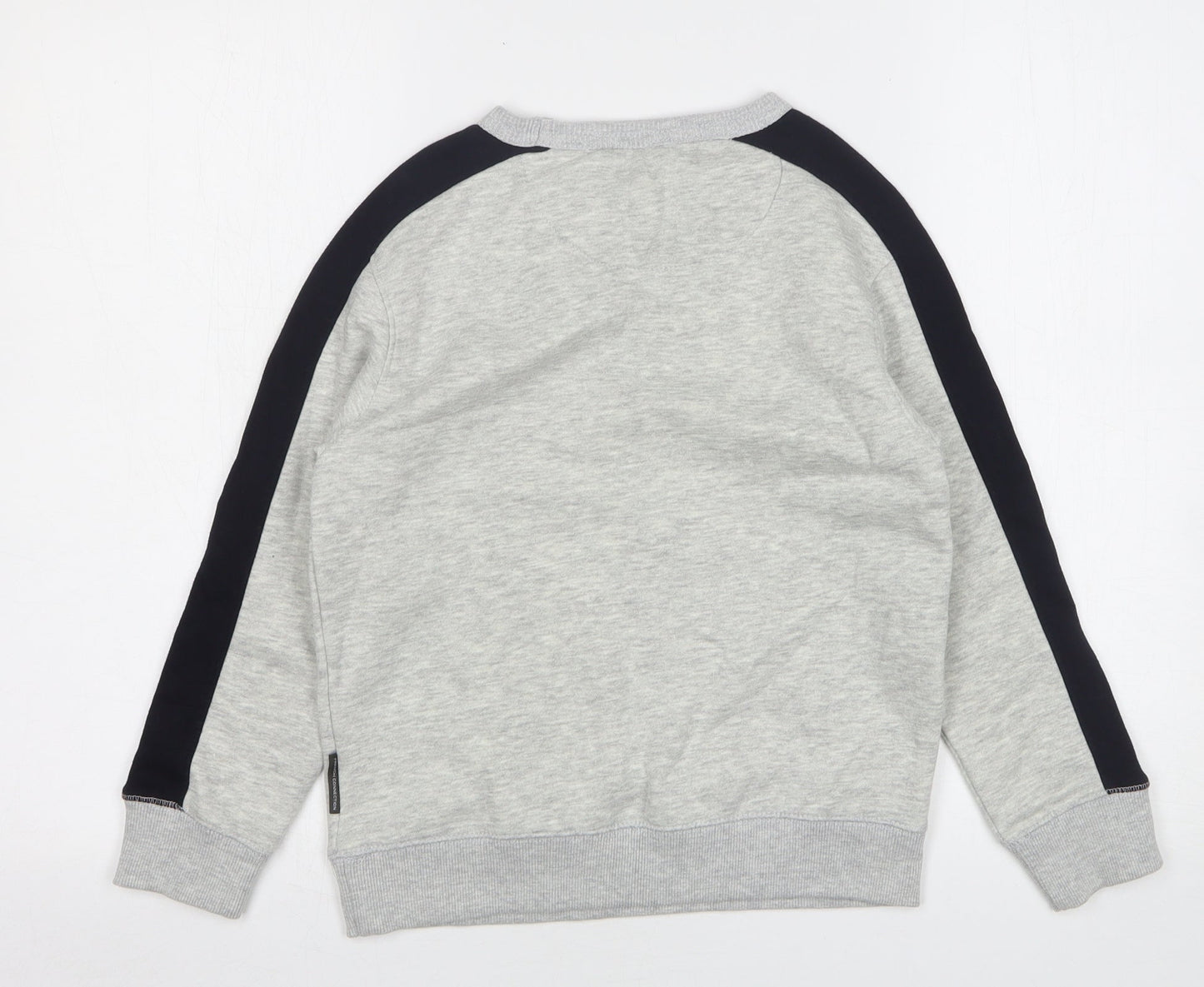 French Connection  Boys Grey  Cotton Pullover Sweatshirt Size 9-10 Years