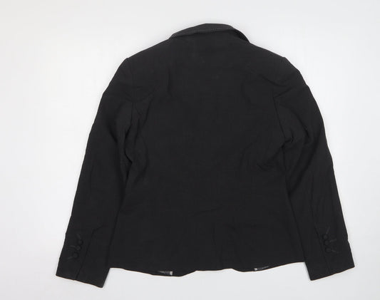 Marks and Spencer Womens Grey  Polyester Jacket Suit Jacket Size 12