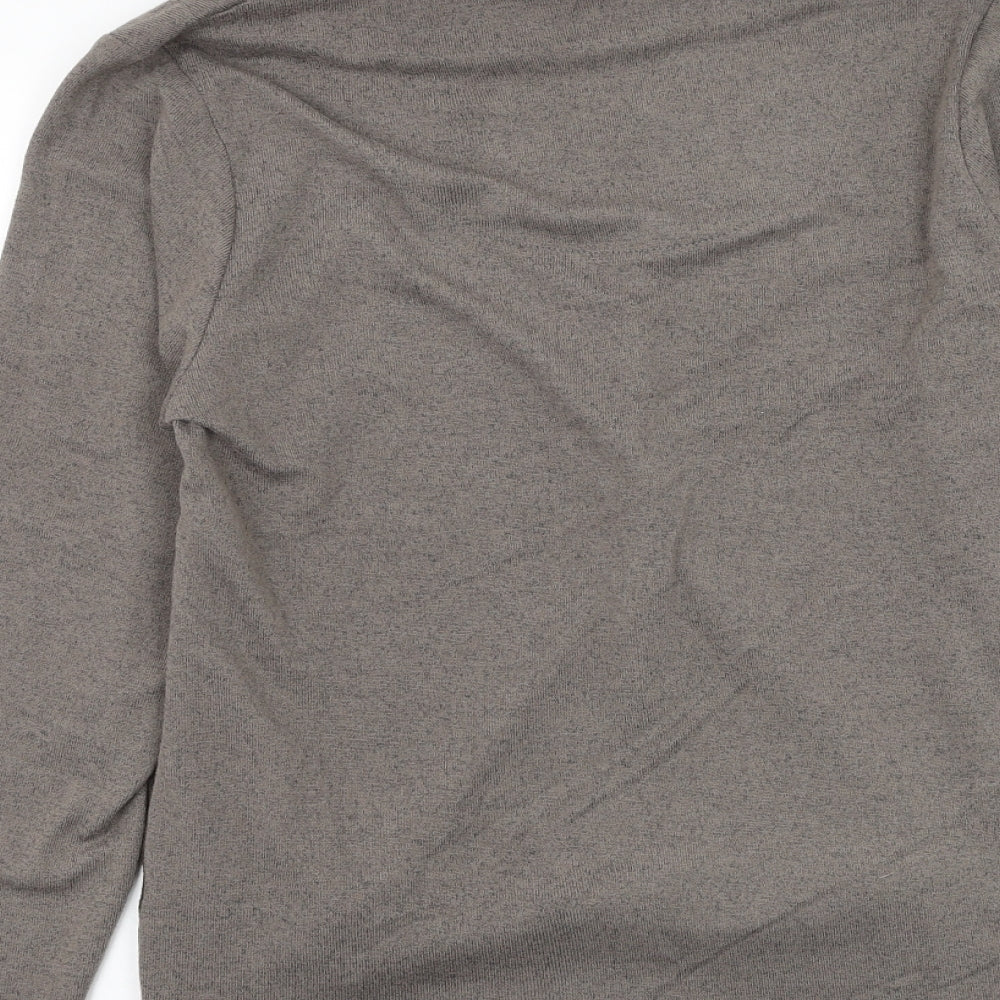 Tigi Womens Brown Roll Neck  Polyester Pullover Jumper Size 14
