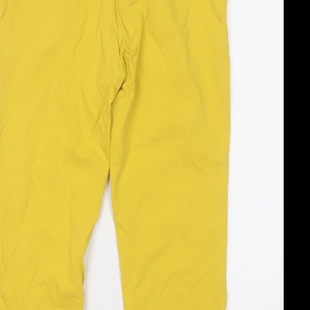 Jasmine & Juliana Womens Yellow  Nylon Trousers  Size 10 L20 in Regular