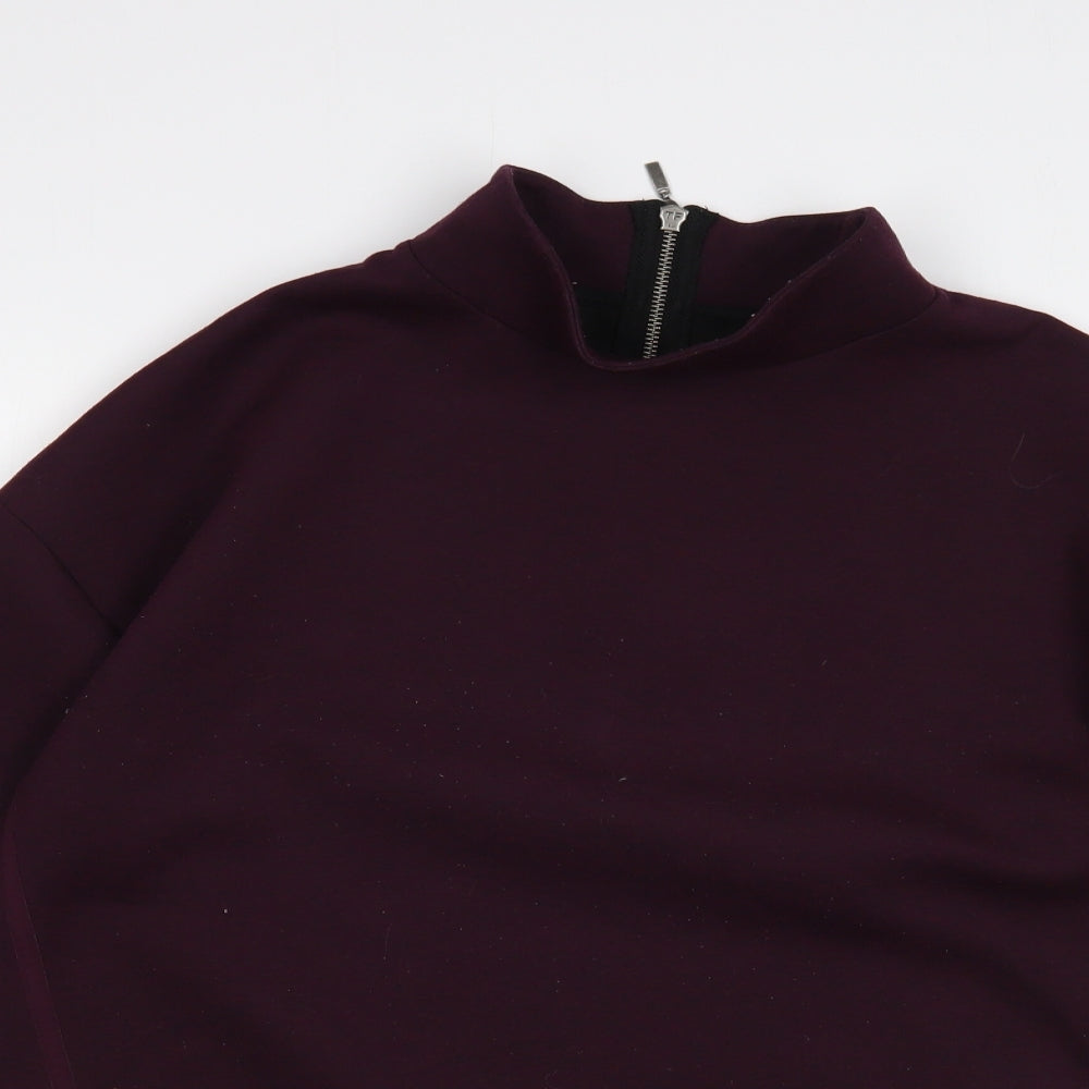 NEXT Womens Purple  Polyester Tunic Sweatshirt Size 12  Zip