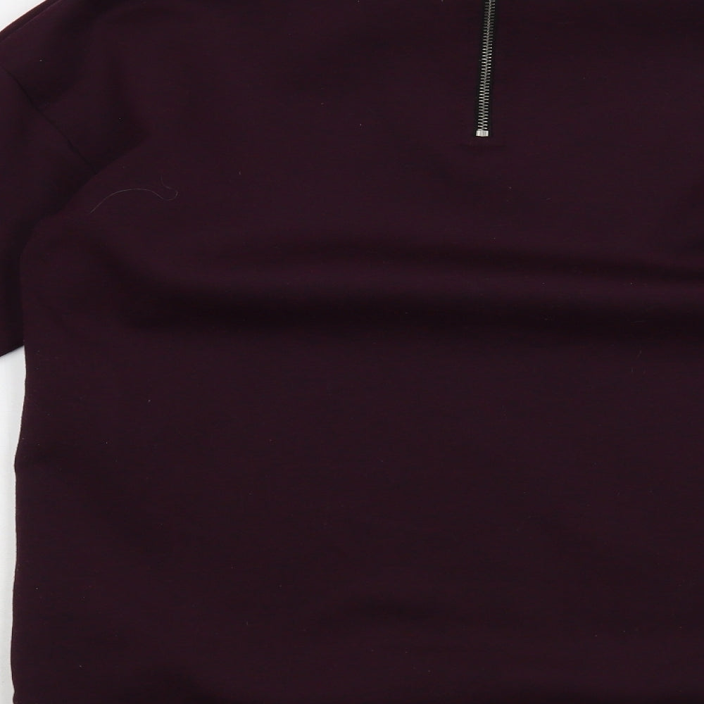 NEXT Womens Purple  Polyester Tunic Sweatshirt Size 12  Zip