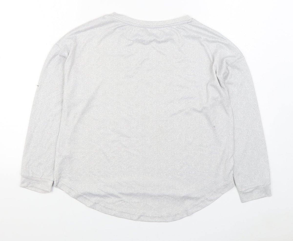 Dunnes Womens Grey Polyester Pullover Sweatshirt Size S Pullover