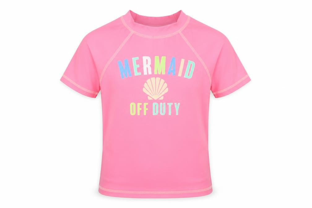 Dunnes Girls Pink Polyester Pullover T-Shirt Size 5 Years Crew Neck Pullover - Beach Swim