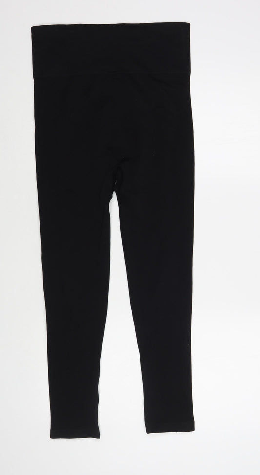 Jeff & Co Womens Black Nylon Jegging Leggings Size 10 L26 in