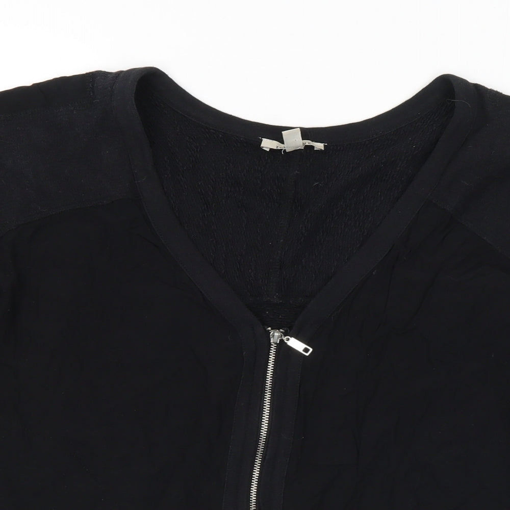 Zara Womens Black Jacket Size S Zip