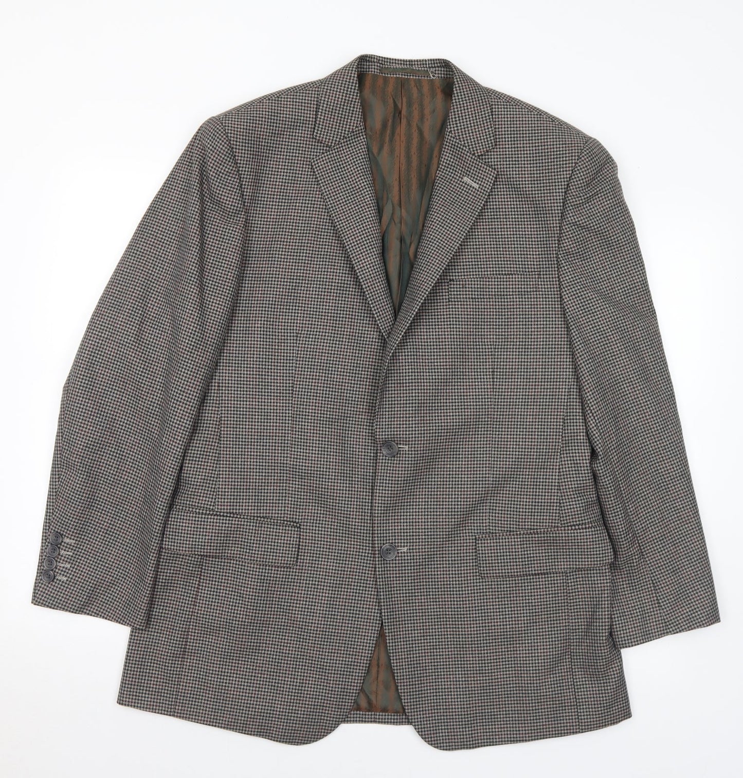 Skopes Mens Multicoloured Check Polyester Jacket Suit Jacket Size 40