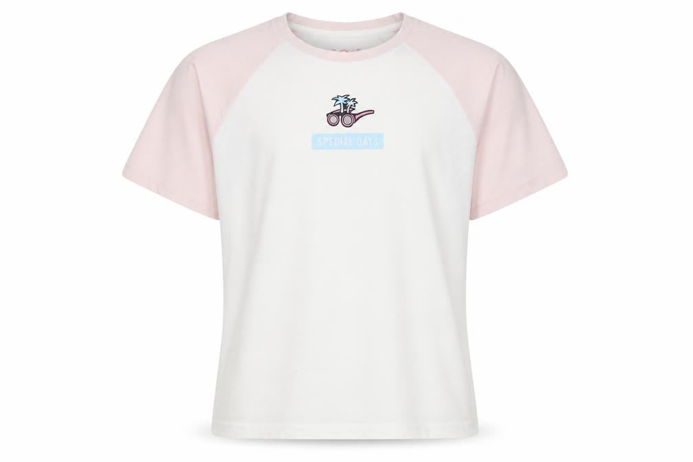 Soie Girls Multicoloured Cotton Basic T-Shirt Size 13 Years Round Neck