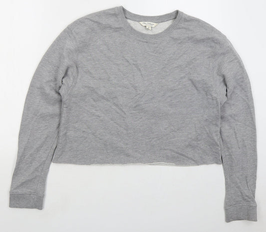 Miss Selfridge Womens Grey Cotton Pullover Sweatshirt Size 16 Pullover