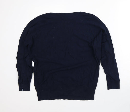 Debenhams Womens Blue Polyester Pullover Sweatshirt Size 12