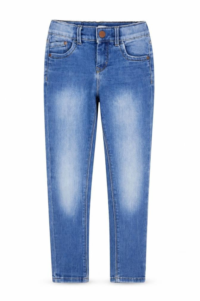 name it Girls Blue Cotton Skinny Jeans Size 7 Years L21 in Regular