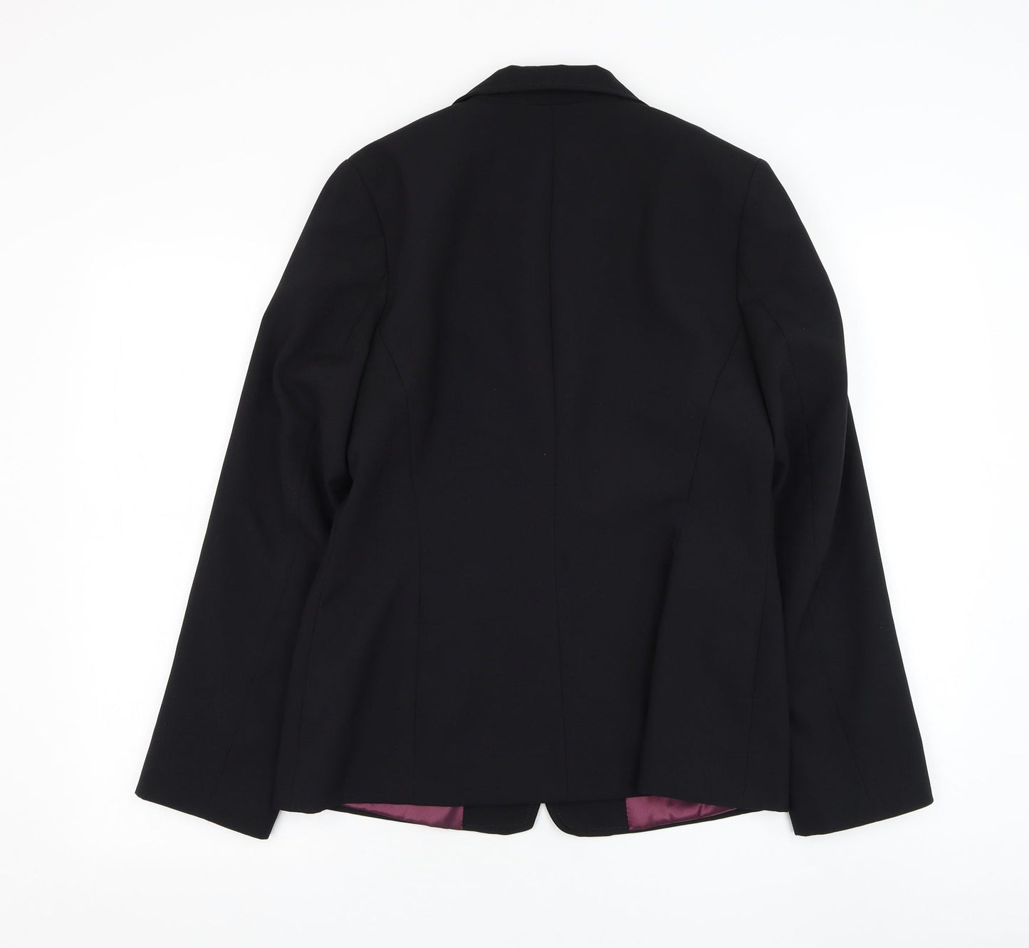 New Look Womens Black Jacket Blazer Size 12 Button