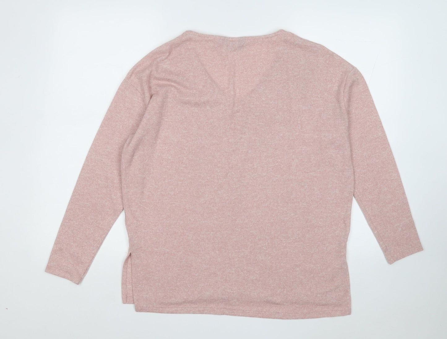 Dorothy Perkins Womens Pink Round Neck Polyester Pullover Jumper Size 10