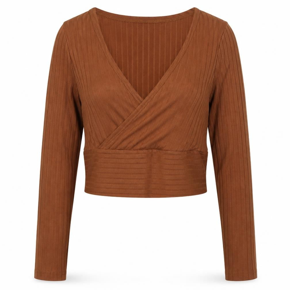 SheIn Girls Brown Round Neck Polyester Pullover Jumper Size M