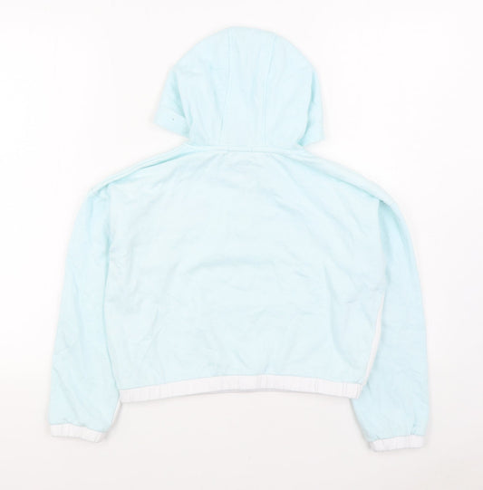 Primark Girls Blue Cotton Pullover Hoodie Size 10-11 Years Zip