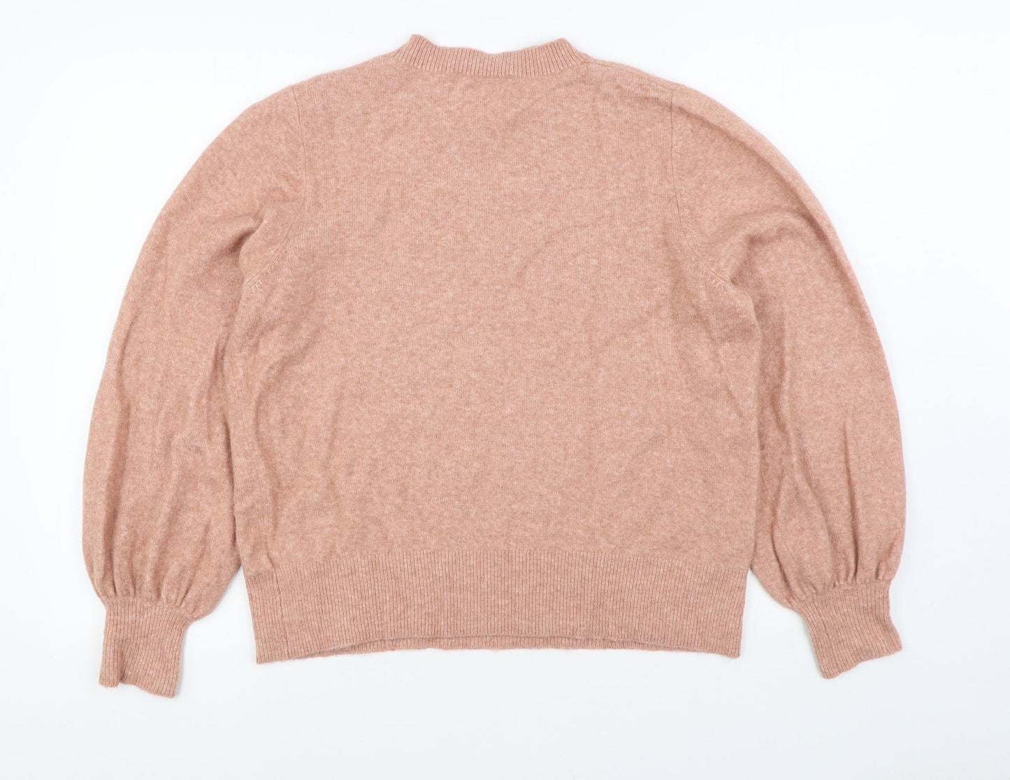 Forever New Womens Pink Round Neck Acrylic Pullover Jumper Size M