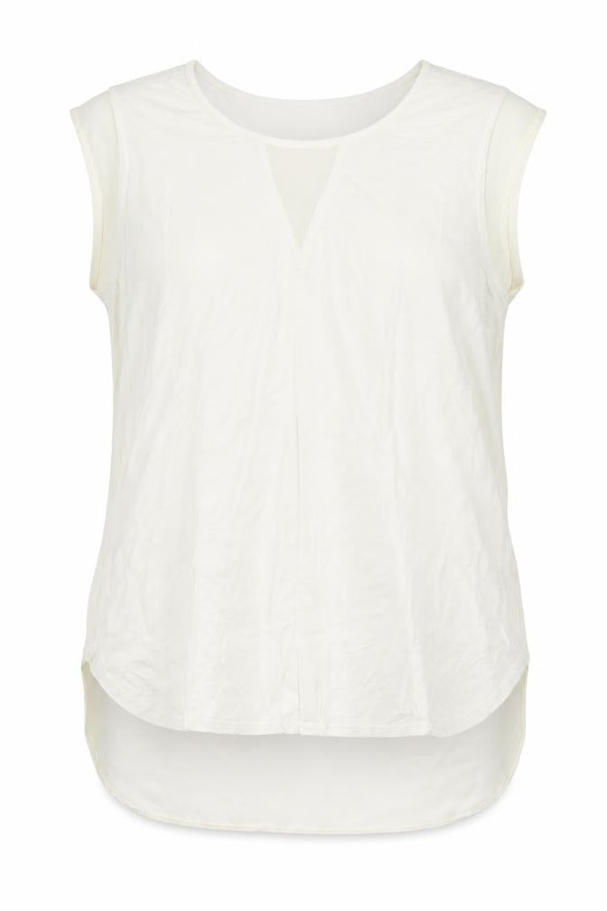 Rose & Olive Womens White Elastane Basic Blouse Size M Boat Neck