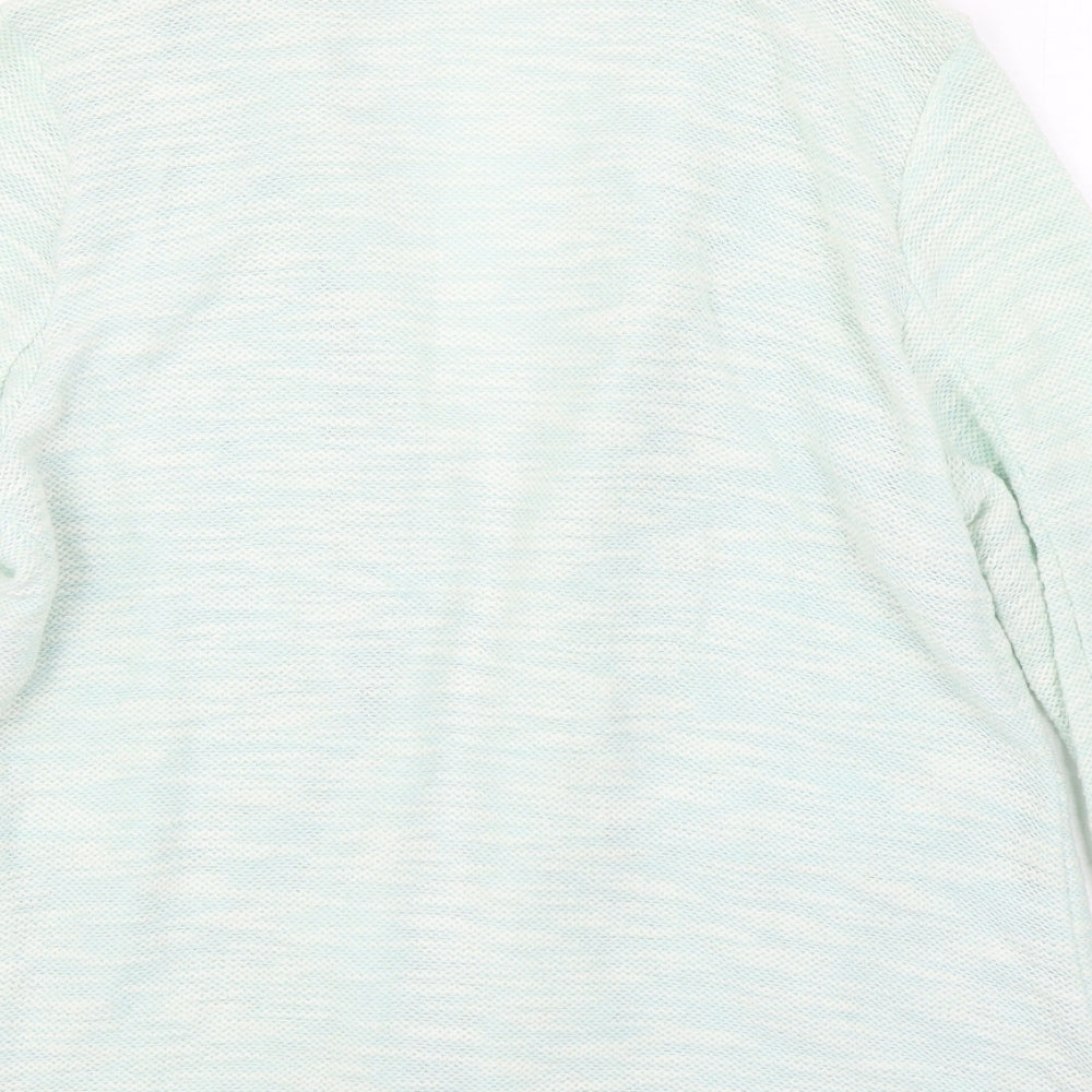 New Look Womens Green V-Neck Polyester Cardigan Jumper Size 14
