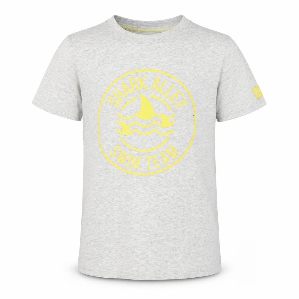 H&M Boys Grey Cotton Basic T-Shirt Size 8-9 Years Round Neck - Shark Alley Swim Team