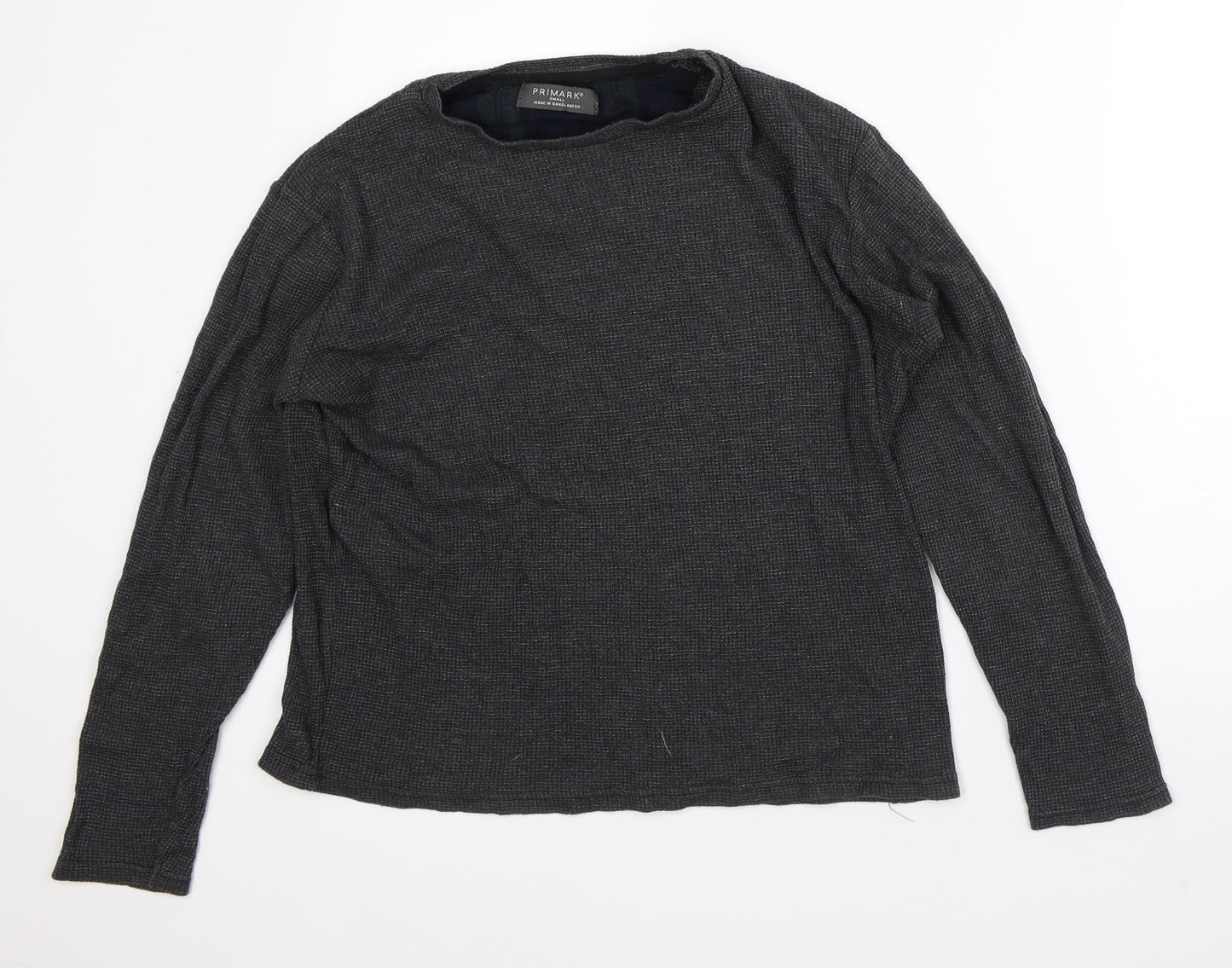 Primark Womens Grey Cotton Pullover Sweatshirt Size S
