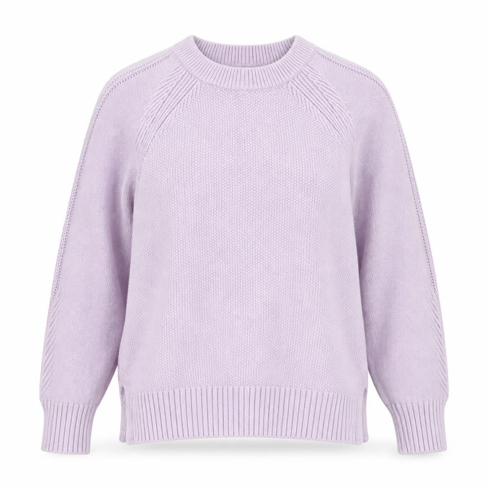 Gap Womens Purple Round Neck Cotton Pullover Jumper Size S