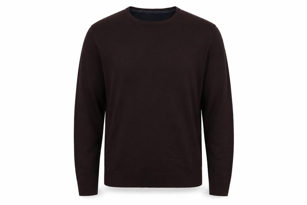 Industralize Mens Brown Round Neck Acrylic Pullover Jumper Size XL