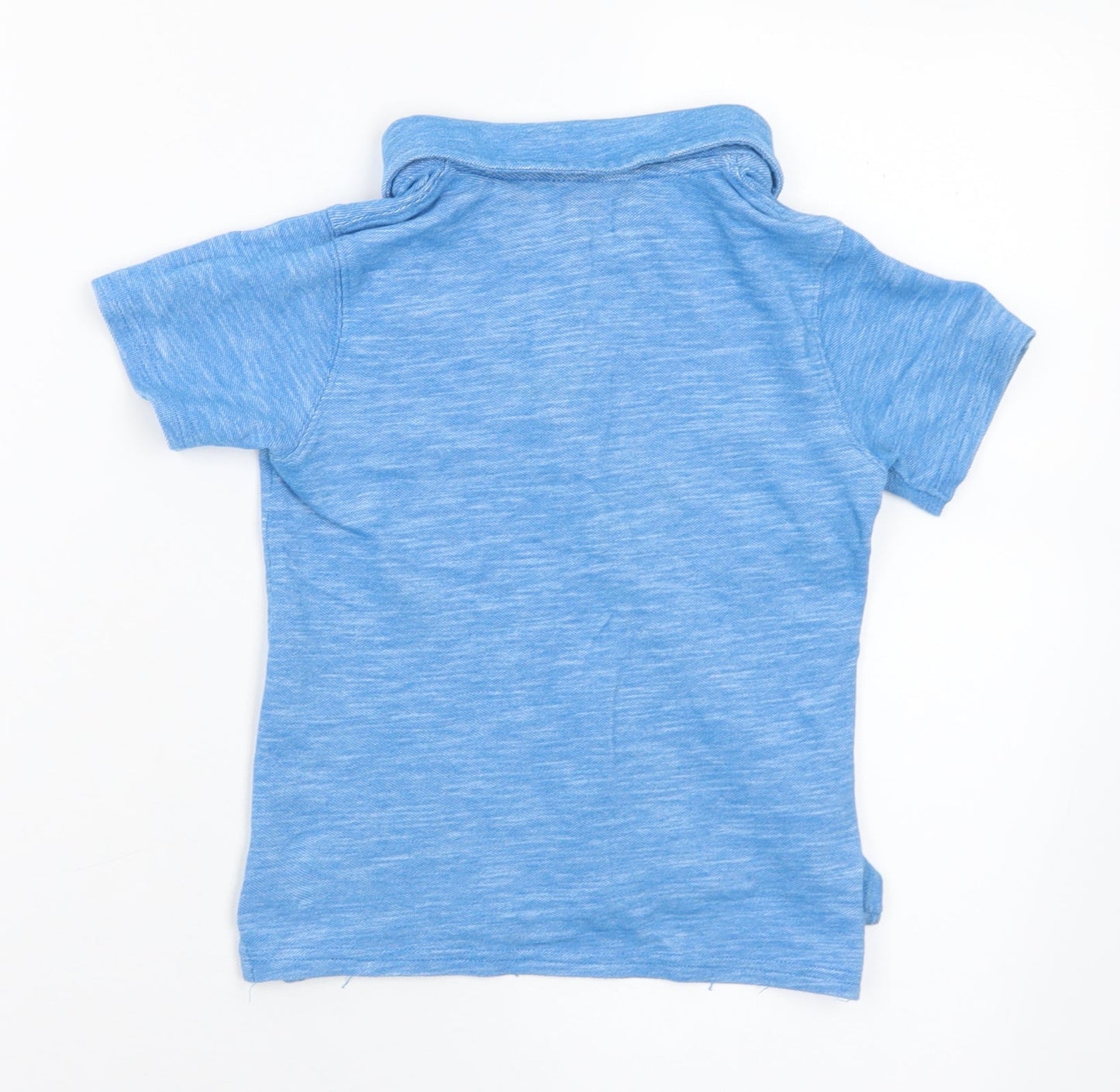 Gap Boys Blue Polyester Basic Polo Size 4 Years Collared
