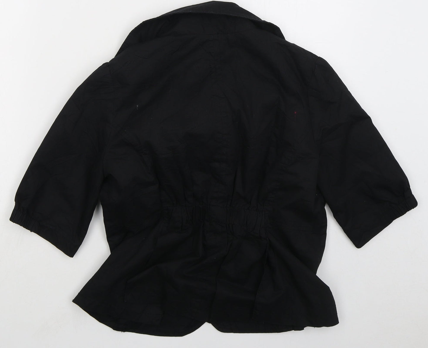 Pretty In The City Womens Black Jacket Size 12 Button
