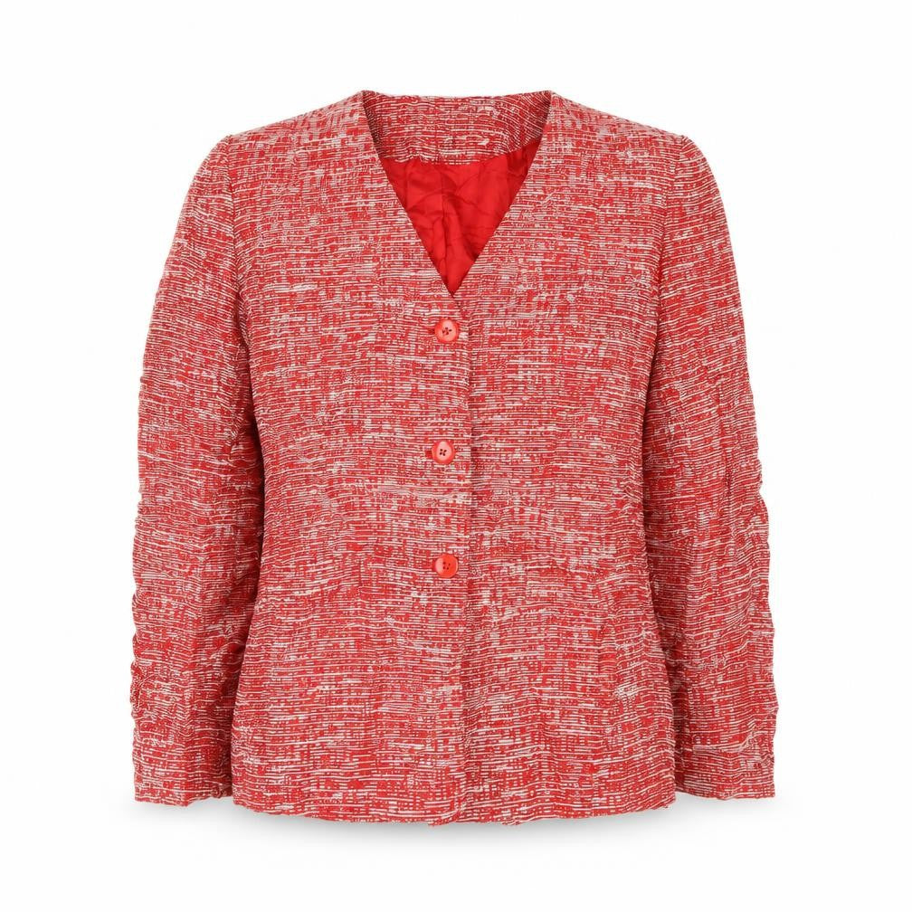 EPS by Episode Womens Red Flecked Viscose Jacket Suit Jacket Size 10