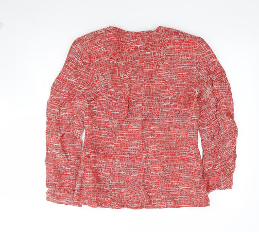 EPS by Episode Womens Red Flecked Viscose Jacket Suit Jacket Size 10