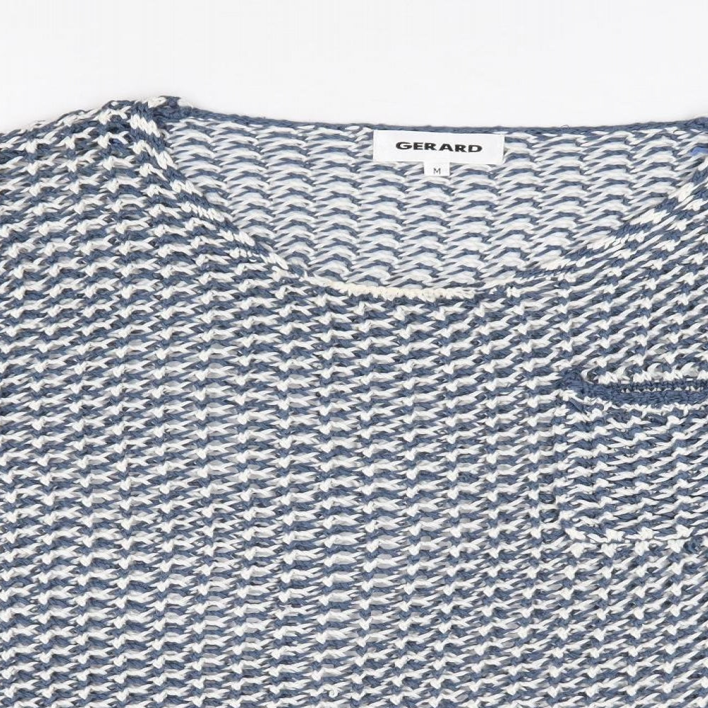 Gerard Womens Blue Round Neck Acrylic Pullover Jumper Size M
