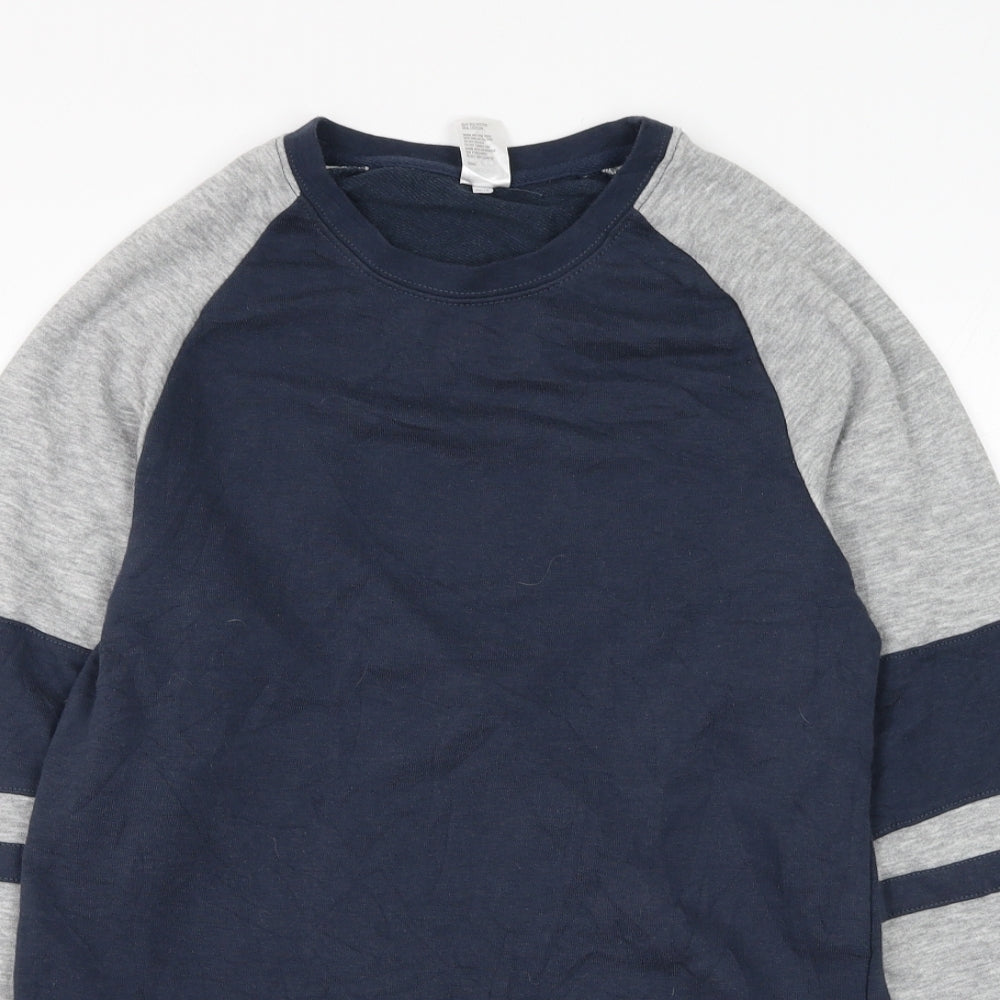 Clothing & Co Mens Grey Polyester Pullover Sweatshirt Size XS