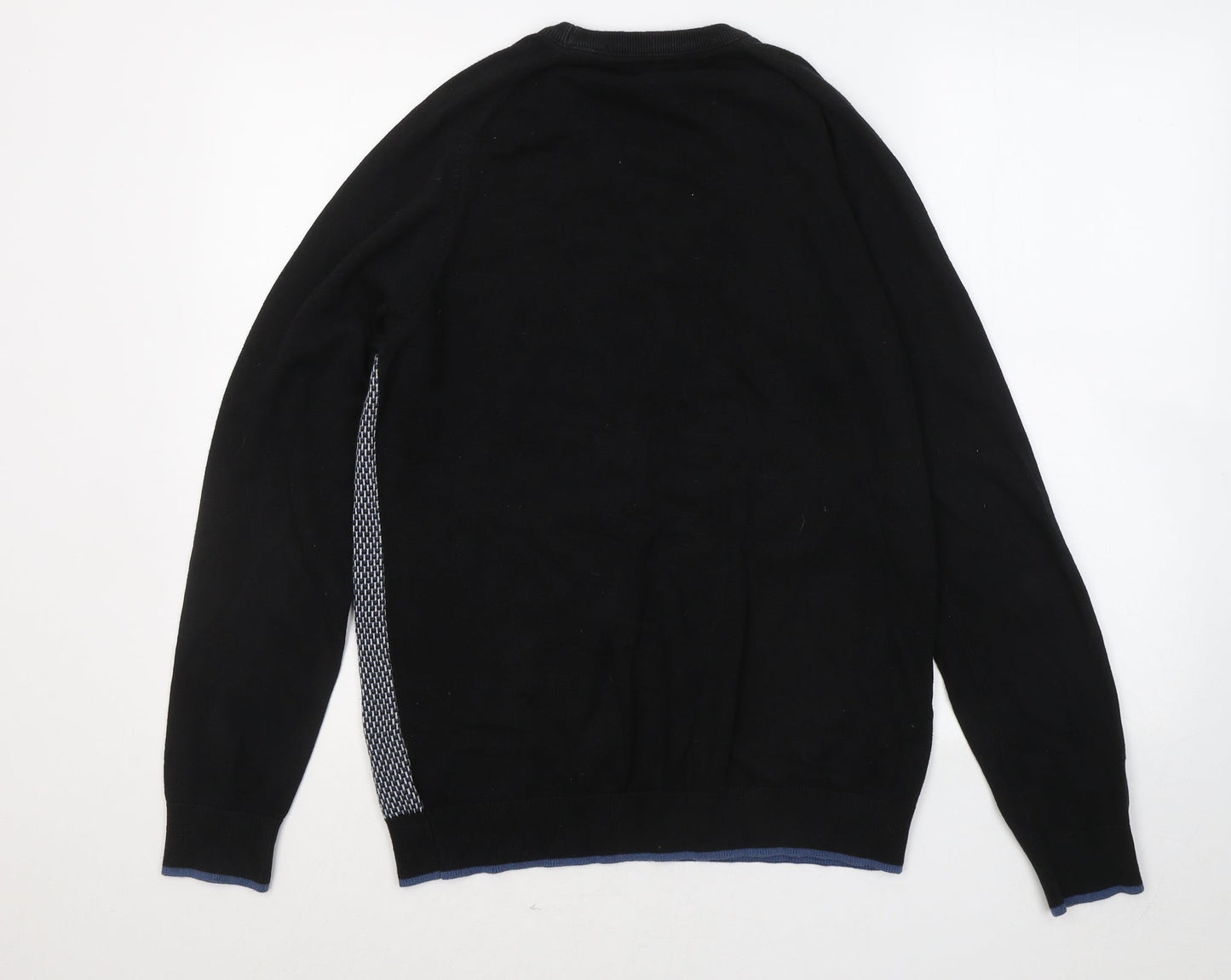 NEXT Womens Black Round Neck Cotton Pullover Jumper Size M