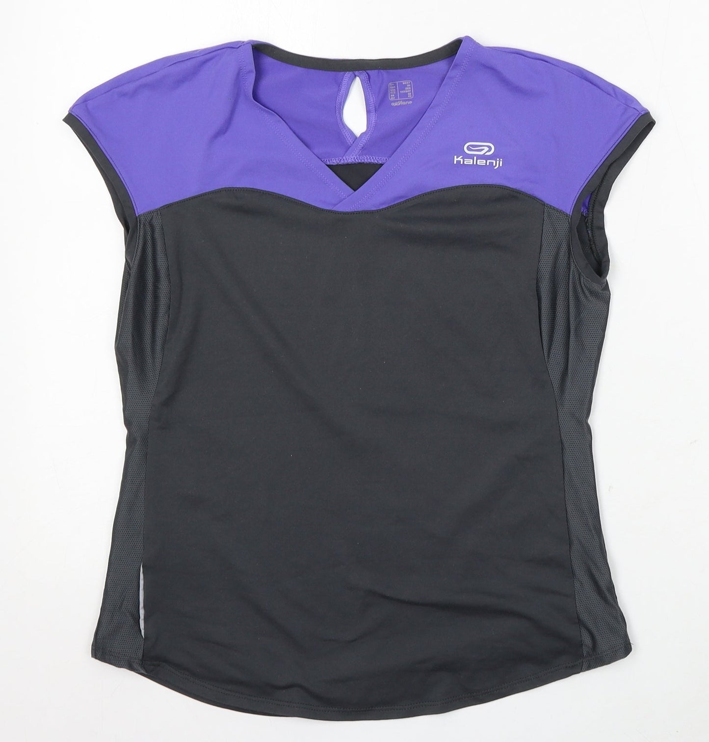 Kalenji Womens Purple Polyester Basic Tank Size XS V-Neck