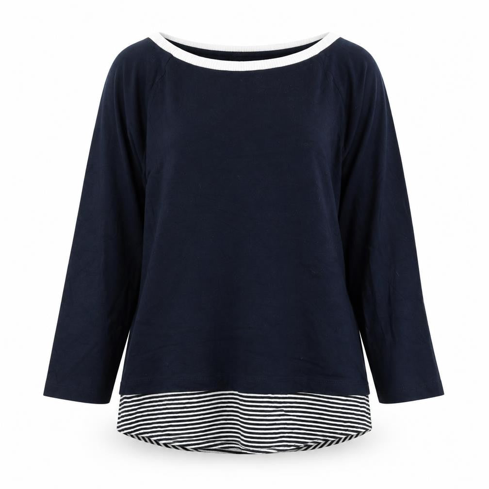 Marks and Spencer Womens Blue Round Neck Modal Pullover Jumper Size 10